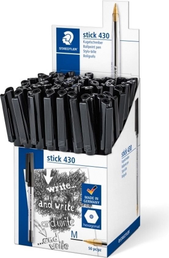 Bilde av Cup Ballpoint Pen Stick 430 M 50Pcs