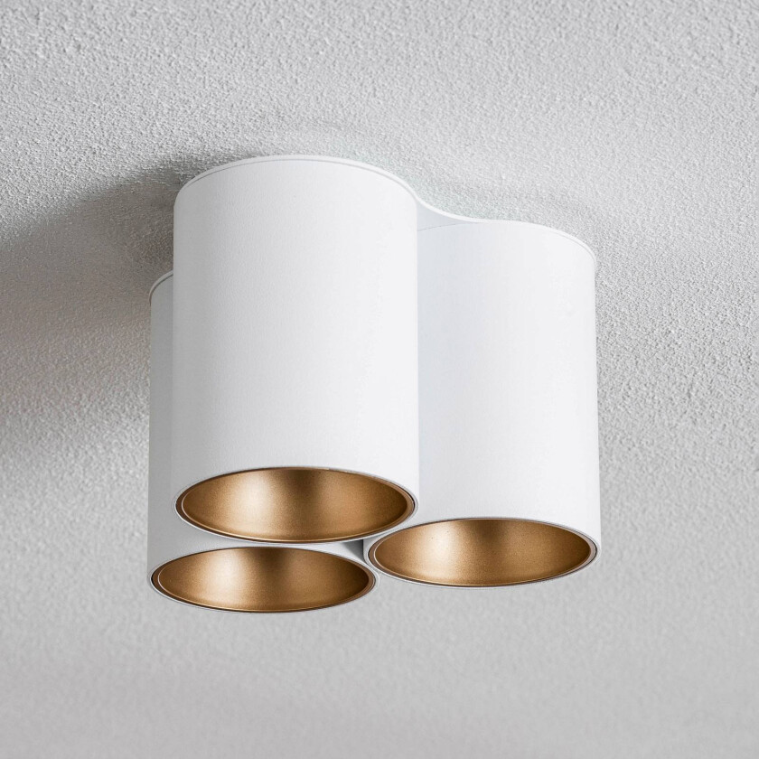 Eye tone tripple takspot - Hvit/Gullfarget