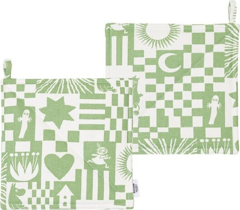 Bilde av Mummi gryteklut 23x23 cm 2 stk Fest grønn