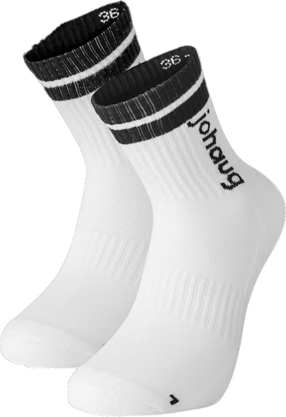 Retro Sports Socks 2pk White