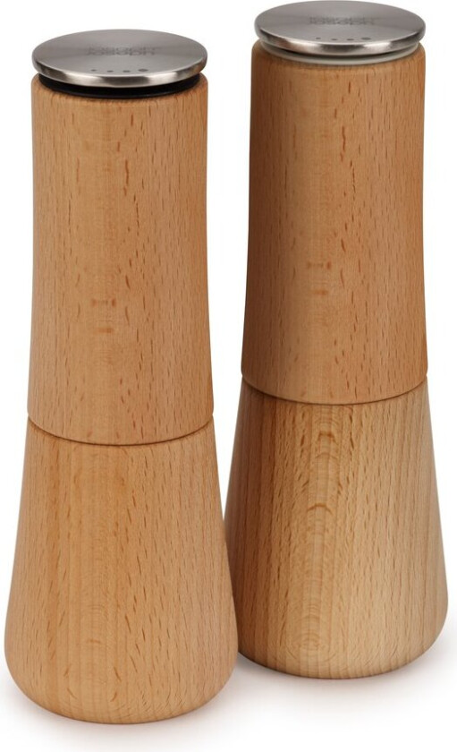 Milltop No Spill saltkvern 19 cm Bøk