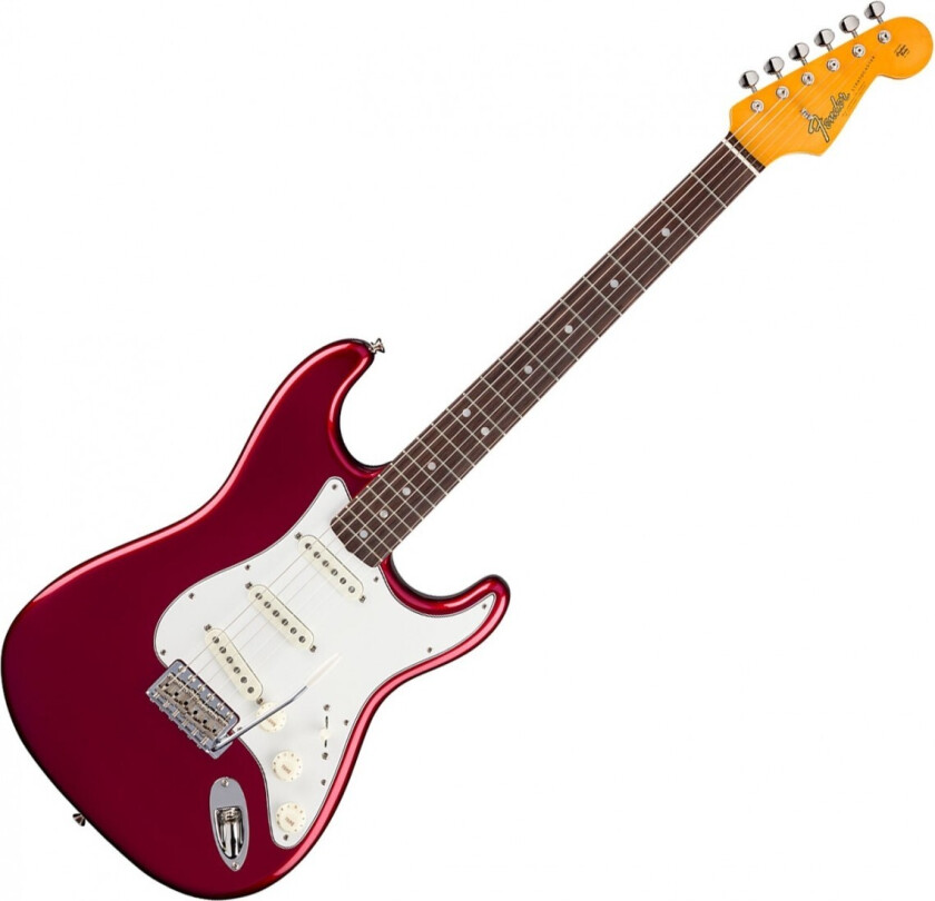 American Vintage 1965 Stratocaster Round-Lam Rosewood Fingerboard Candy Apple Red