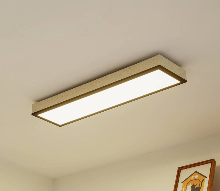 Lindby LED-panel Laviona, CCT, dimbar, betong, 80 cm