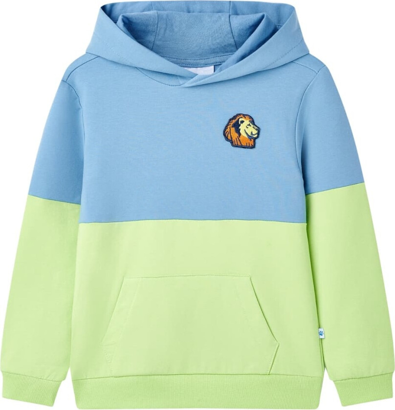 Hettegenser for barn blå og myk gul 92