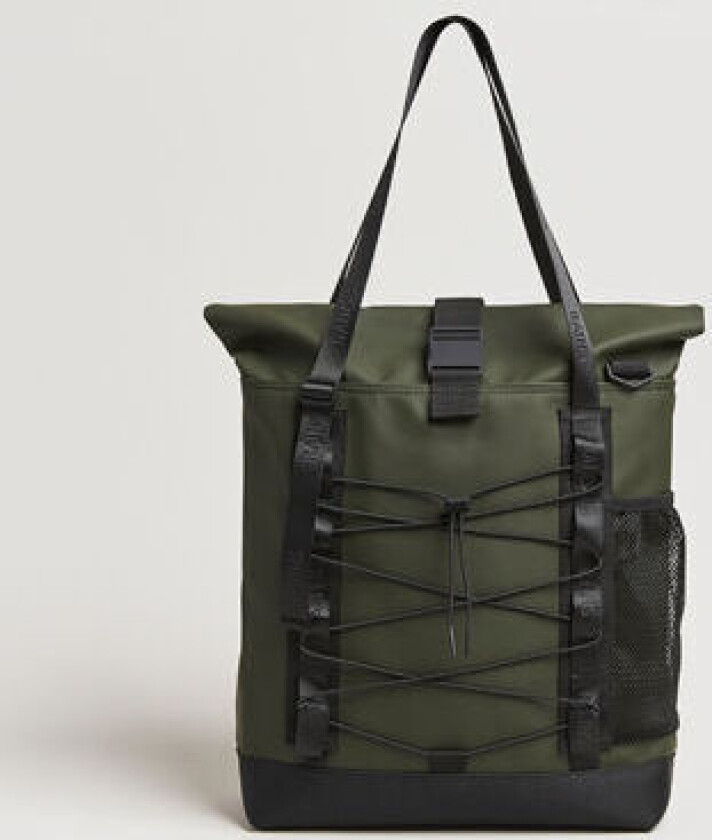 RAINS Trail Rolltop Tote Bag Green