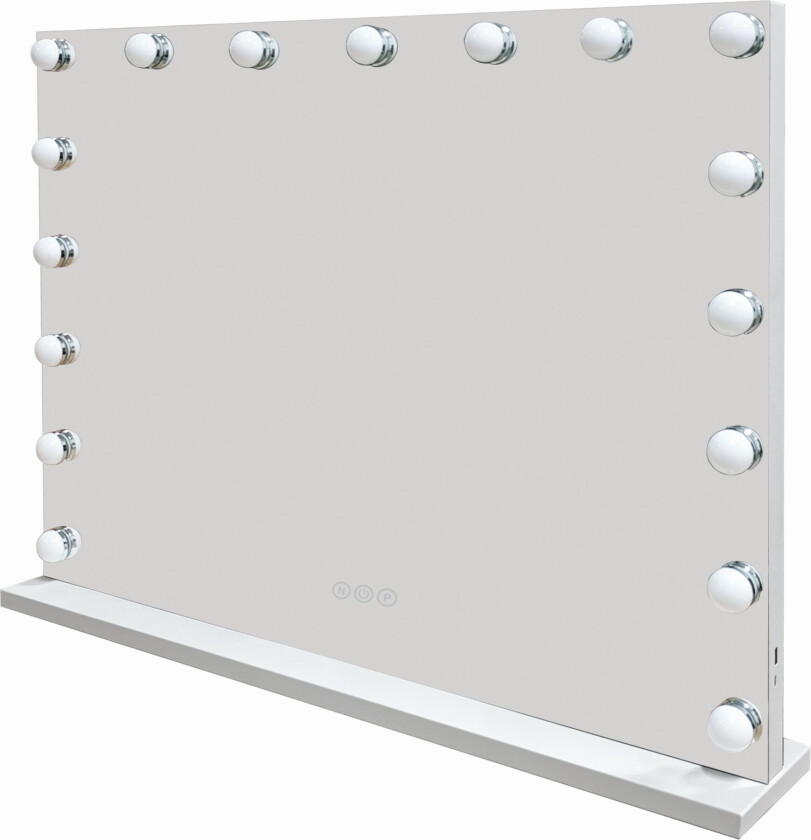 Bilde av Glow Sminkespeil 70 cm med USB-lading - Hvit