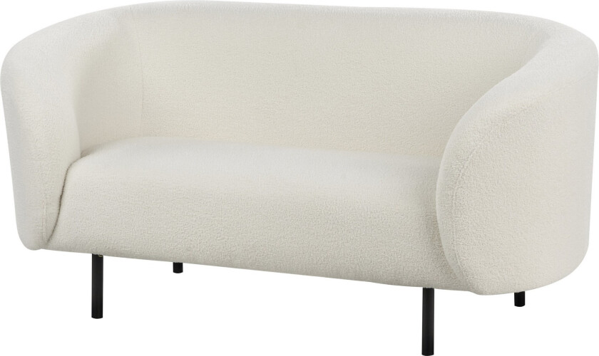 Tuka Sofa 2-seter - Svart/Hvit