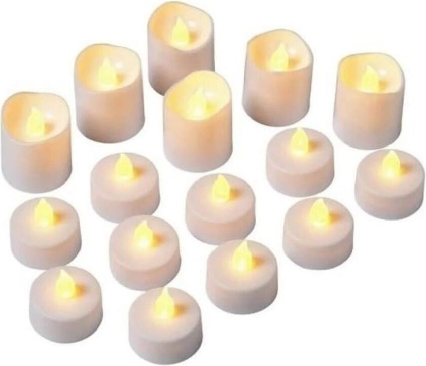 Sett med 16 LED telys