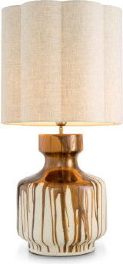 Lorena bordslampa brun