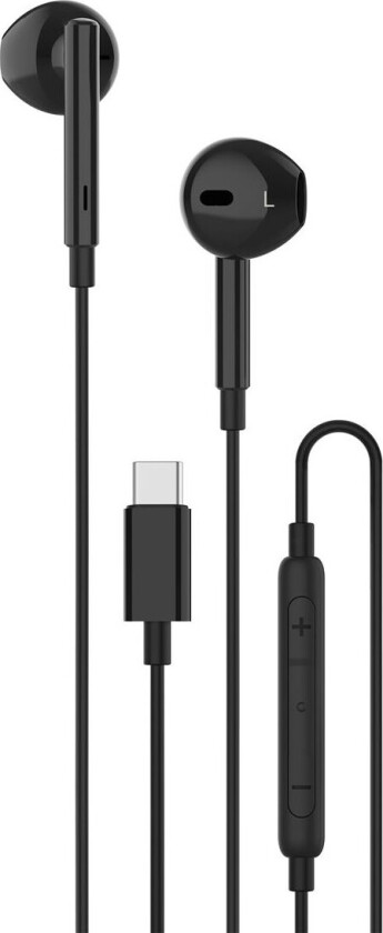Unisync USB-C In-Ear-hodetelefoner, svarte