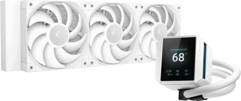 Deepcool Mystique 360 Wh, Alt-I-Ett Væskekjøler, 12 Cm, Hvit