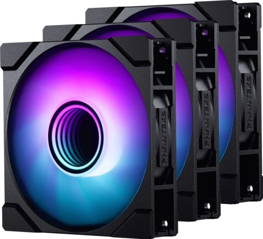 M25 Gen2 Pwm D-Rgb Vifter, Pakke Med 3 - 140 Mm, Svart