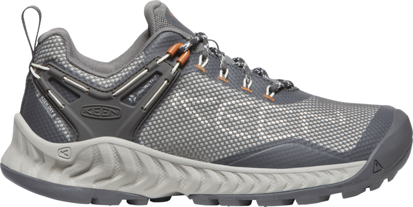 Keen Women's NXIS EVO Waterproof 37.5, Steel Grey- Maple
