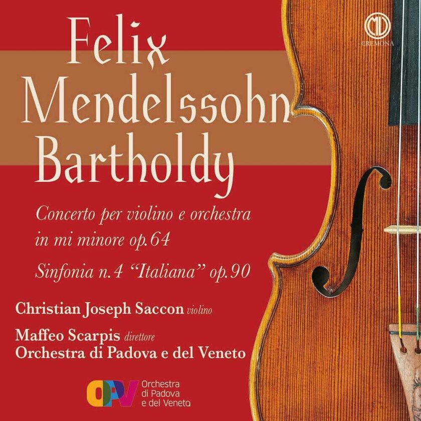 Orchestra Di Padova E Del Veneto Concerto Per Violino E Orchestra In Mi Minore CD