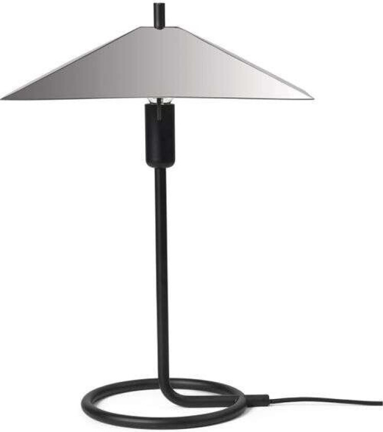 Filo square bordlampe Black-mirror polished