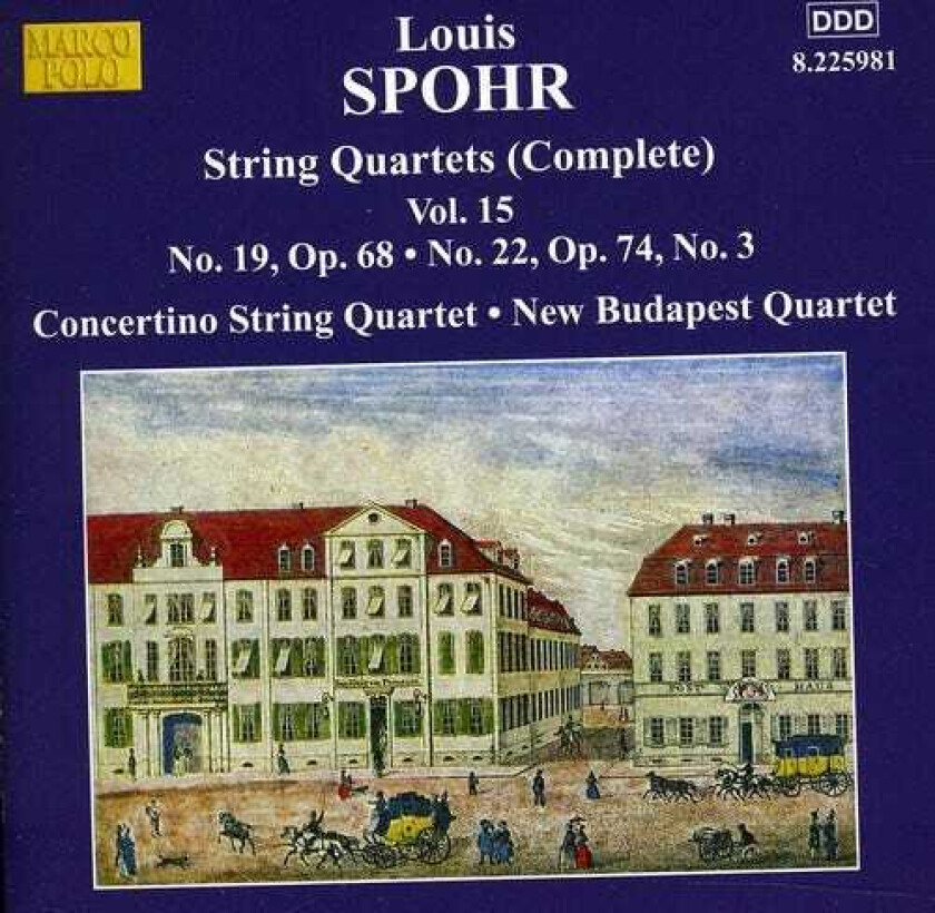 New Budapest String Quartet Spohr: Quartets Nos 19 & 22 CD