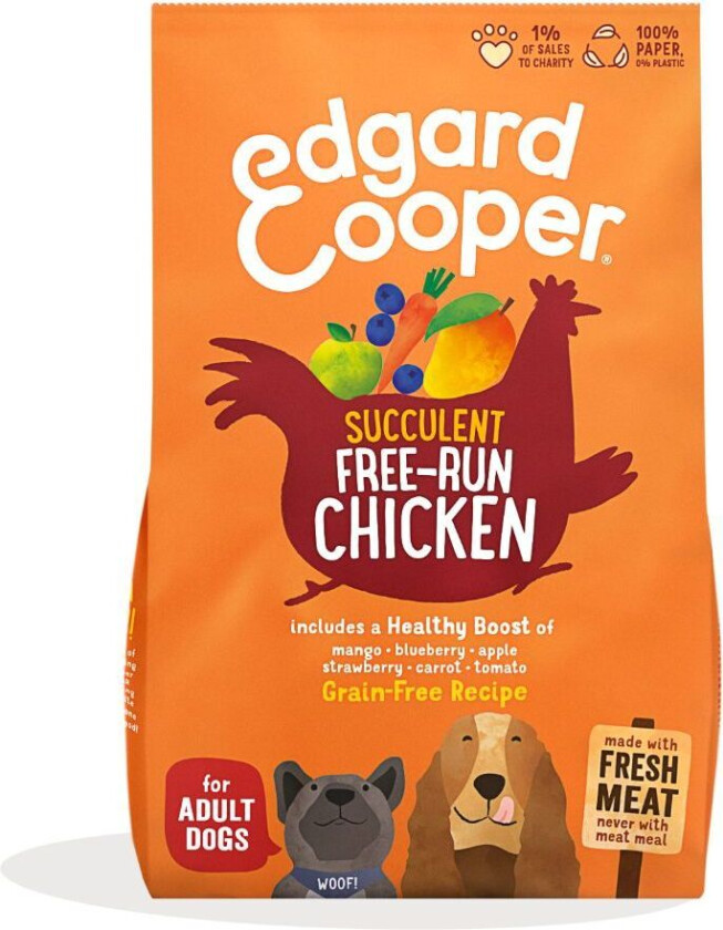 Edgard & Cooper Dog Grain Free Kylling (12 kg)
