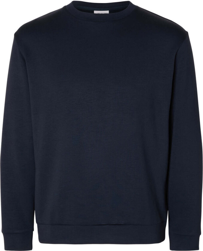 Selected Homme Emanuel Soft Crew Neck Sweat Genser - Sky Captain