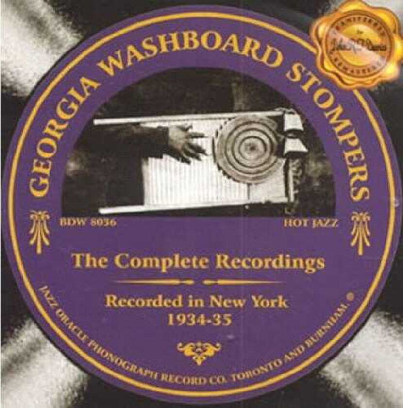 Georgia Washboard Stompers Complete Recordings CD