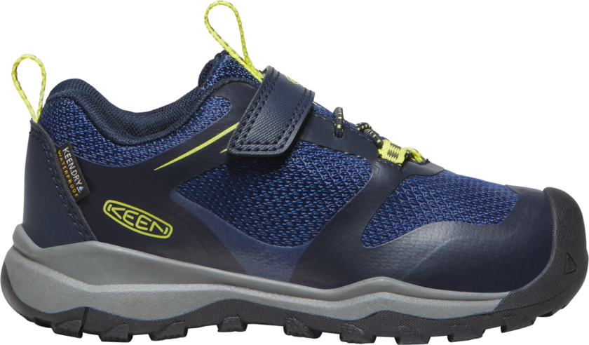 Keen Kids' Wanduro Waterproof Shoe 32/33, Sky Captain-Evening Primrose