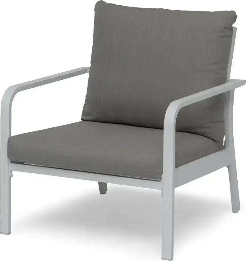 Hånger Lenestol Hvit/Grå