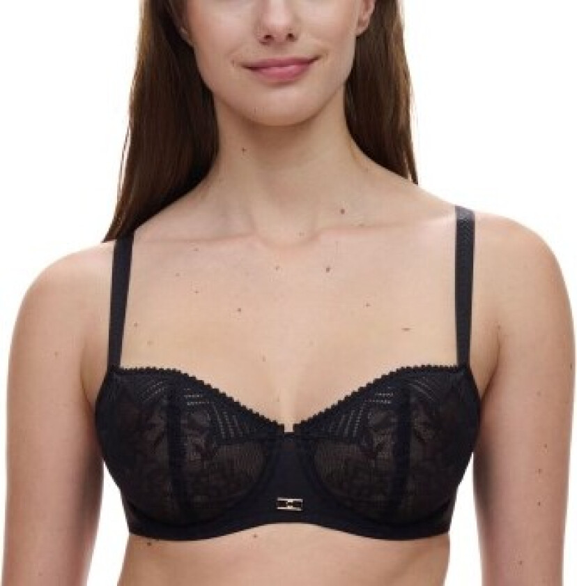 BH Origins Lace Unlined Demi Bra Svart nylon E 80 Dame