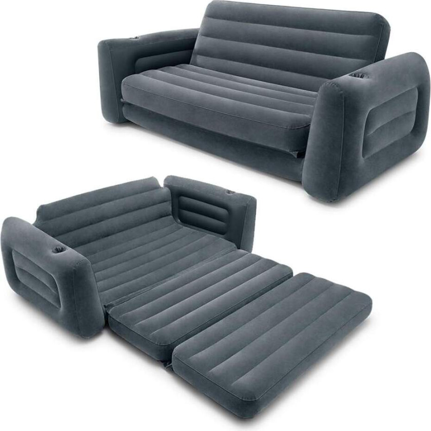 Oppblåsbar sovesofa, madrass 2i1 INTEX 66552NP