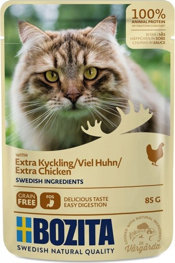 Bozita Biter i Saus med Ekstra Kylling 85 g