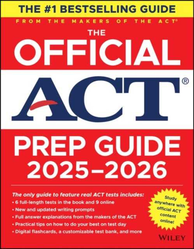 The Official ACT Prep Guide 20252026, (Book + Online Course)