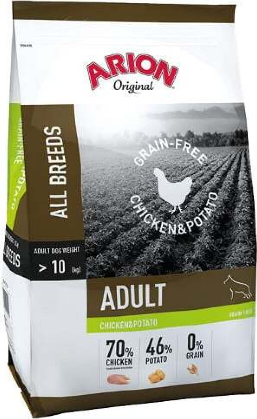 Arion Dog Adult All Breeds No Grain Chicken & Potato 12 kg