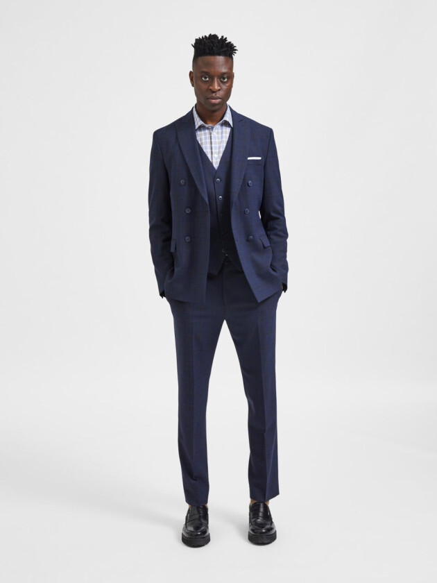 Selected Homme Slim Elon Dressbukse - Dark Navy