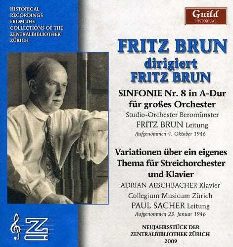 Fritz Brun, Adrian Aeschbacher Fritz Brun Conducts Fritz Brun CD