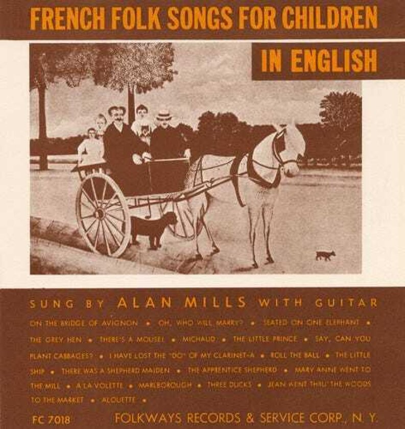 Alan Mills French Folk Songs For Children In English CD