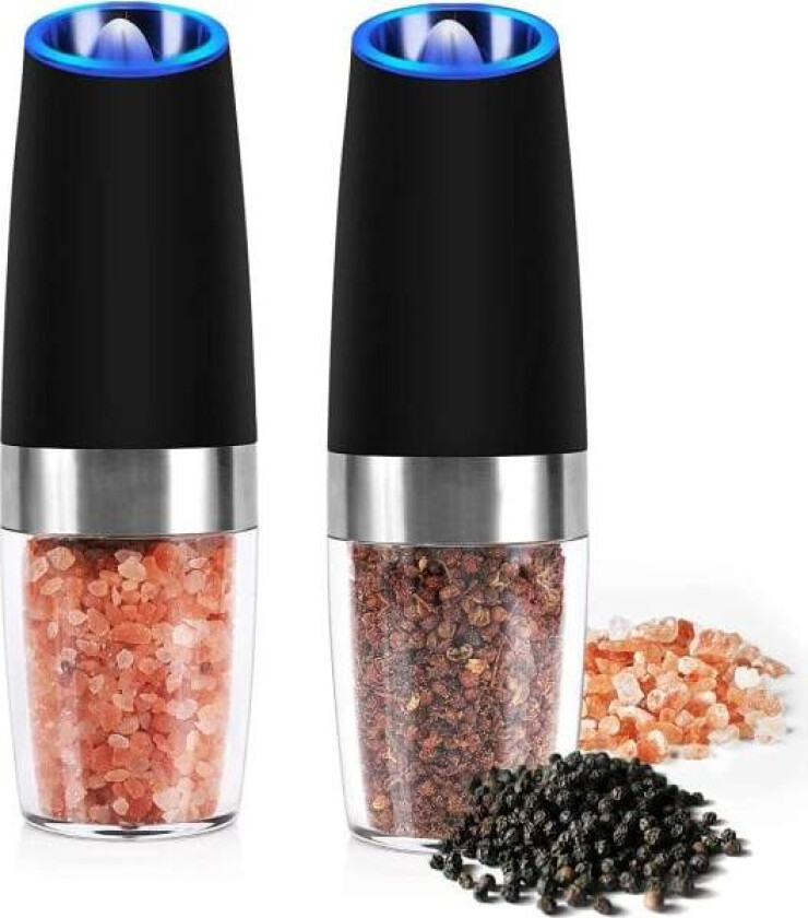 Gravity Pepper Mill Elektrisk salt- og pepparkvern Kryddkvarn 1 stk CDQ