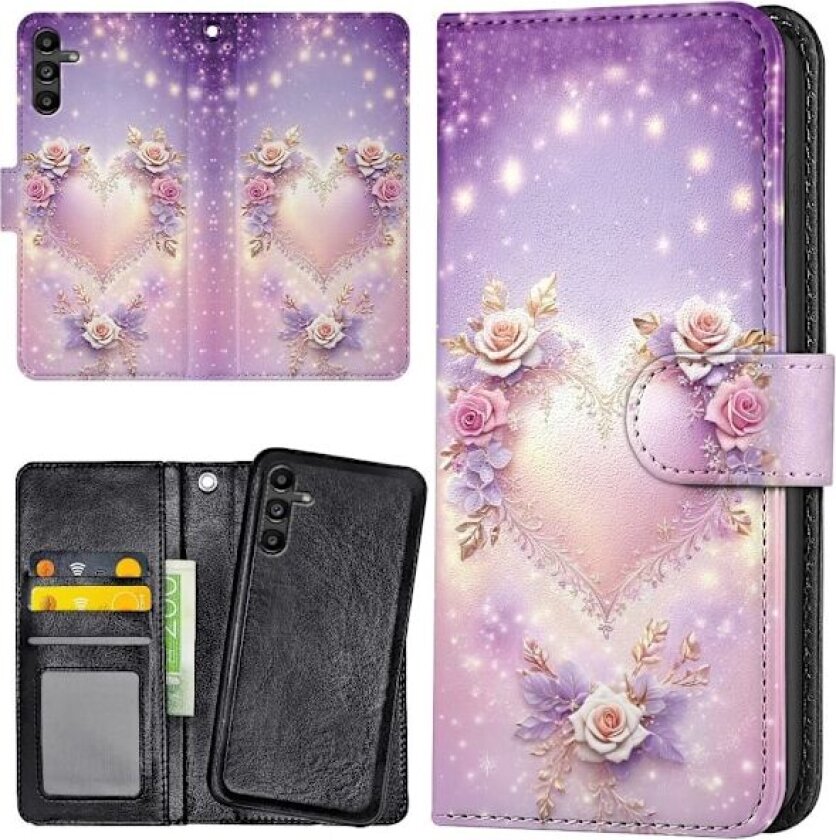 Samsung Galaxy A55 5G - Lommebok Deksel Heart