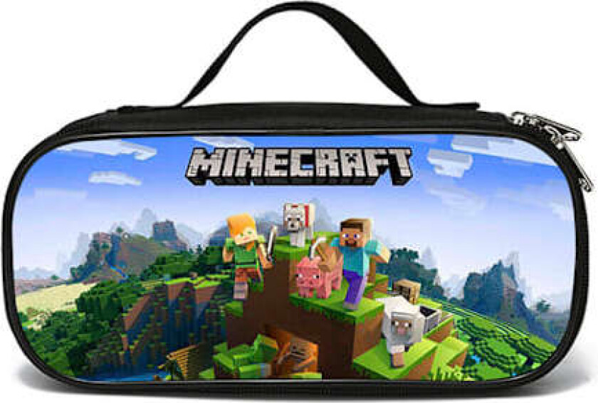 Minecraft Penalhus Tegneserie Blyantveske Student Skrivesaker Boks Skoleutstyr Barn Voksne Organizer Veske #1
