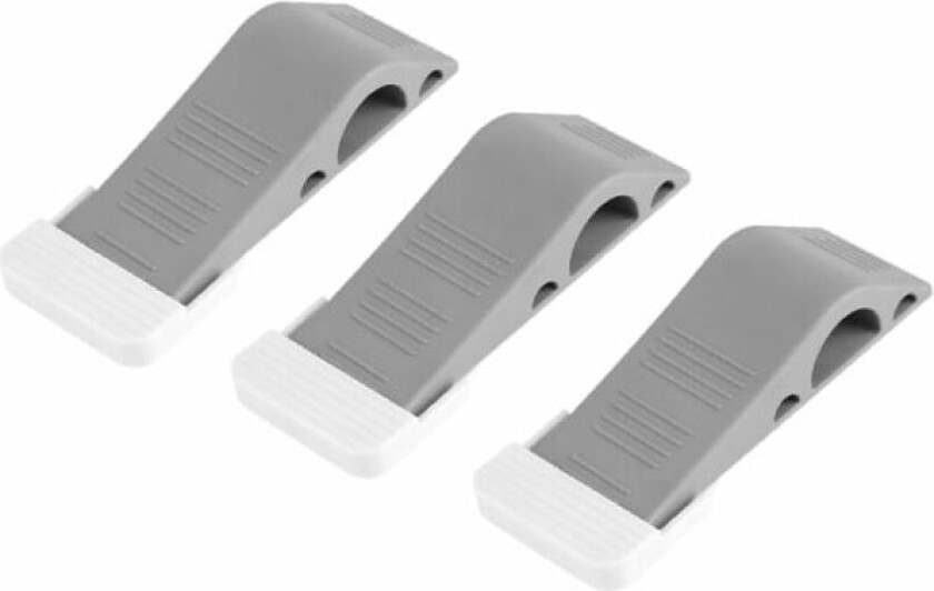 3 stk. dørstopper hjemmekontor gummidørstopp kilestopper