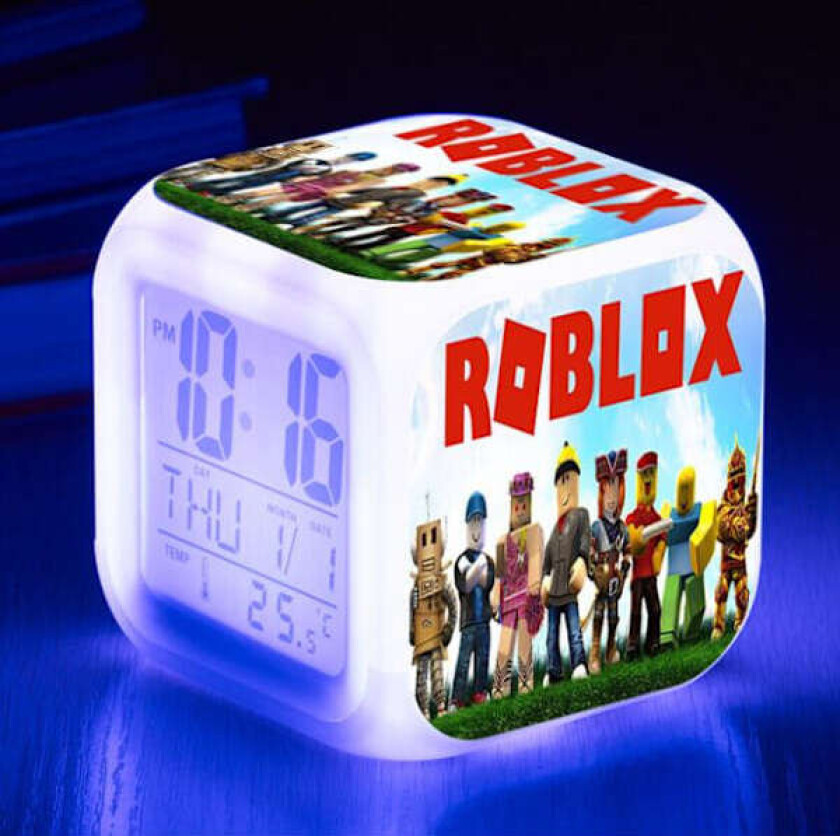 Roblox vekkerklokke med 7 fargeendrende anime-design, barnegåve C C