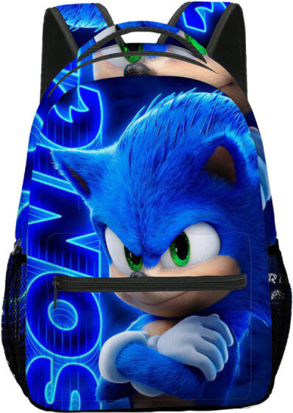 Sonic ryggsekk småbarn karakter ryggsekk skolematsekk C