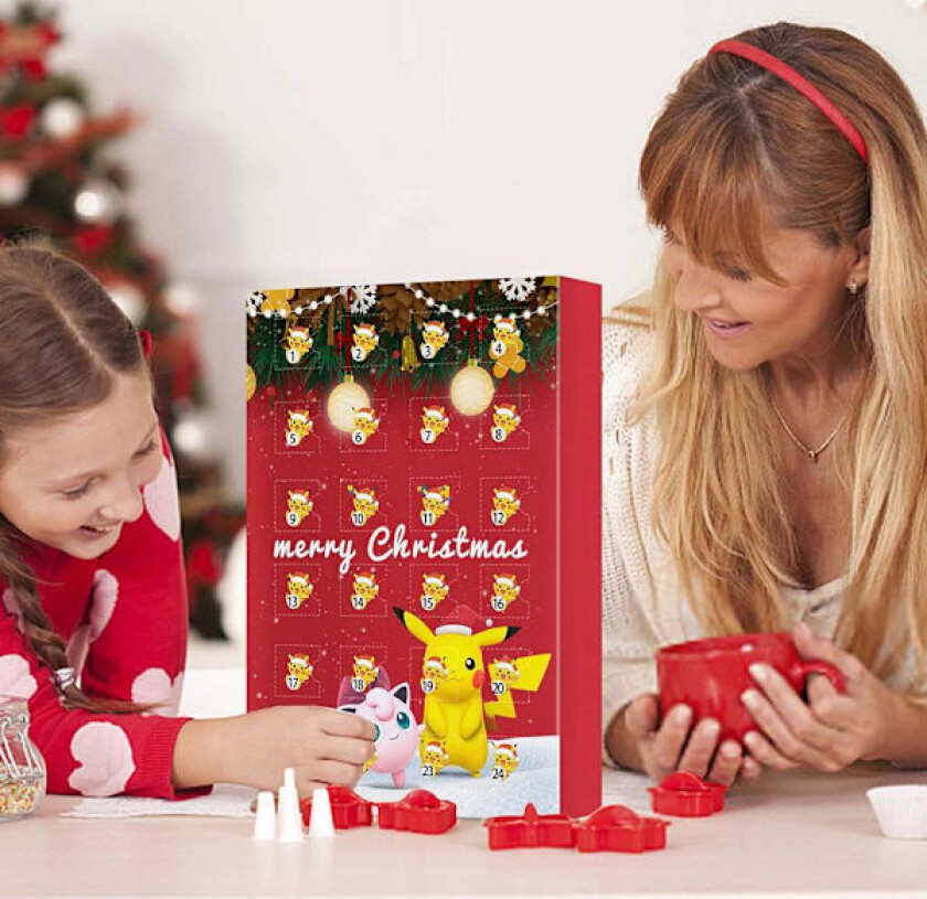 Jul Adventskalender 24 stk Anime Figurer Adventskalender Overraskelsesgaver Boks for Jul Barn Gave