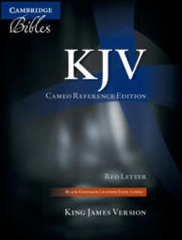 KJV Cameo Reference Bible, Black Edge-lined Goatskin Leather, Red-letter Text, KJ456:XRE Black Goatskin Leather