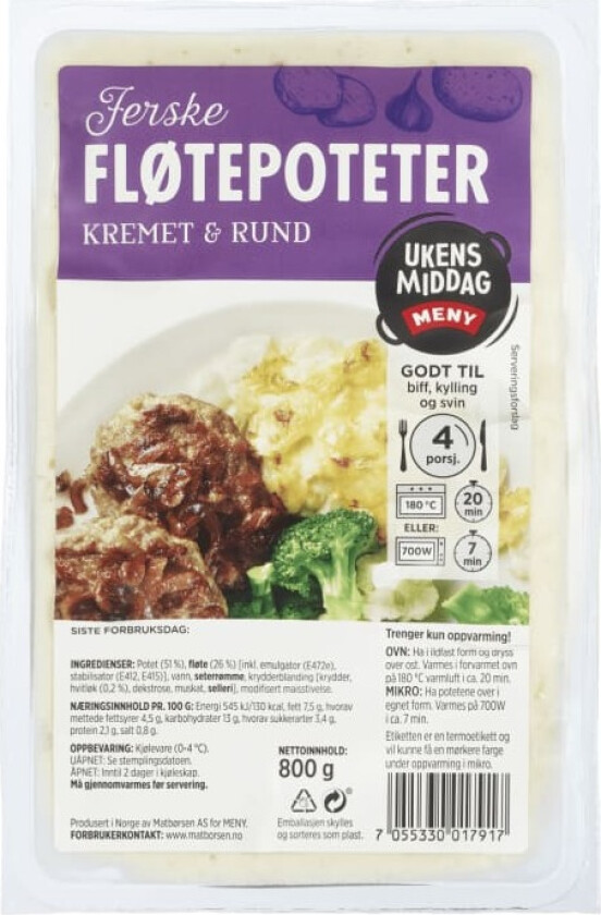 Fløtepoteter 800g