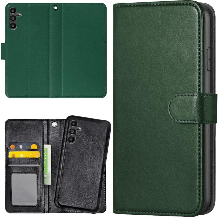 Samsung Galaxy A16 4G/5G - Lommebok Deksel Mørkegrønn