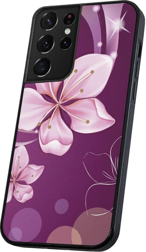 Samsung Galaxy S21 Ultra - Deksel/Mobildeksel Hvit Blomst