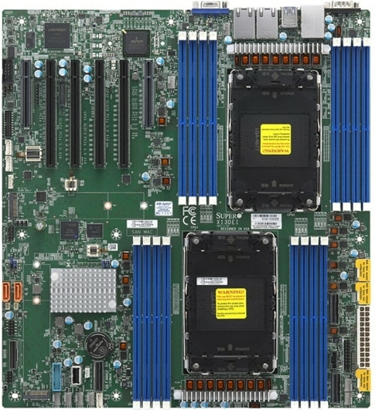 Supermicro - Hovedkort - Utvidet Atx (E-Atx) - Lga4677 Socket-E - Usb 3.2 Gen 1