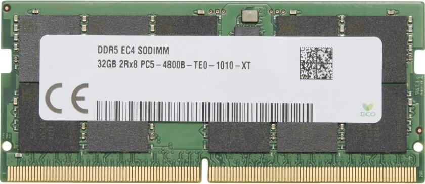 Hp - Ddr5 - Modul - 32 Gb - So Dimm 262-Pin - 4800 Mhz / Pc5-38400 - Registrert - Ecc