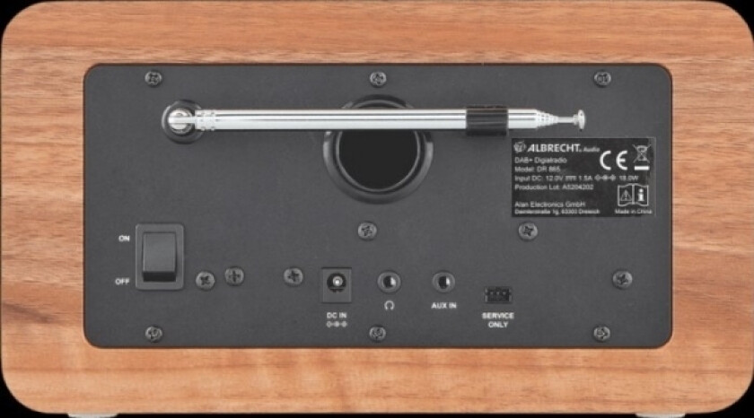 Radio Albrecht Albrecht Dr 866 Senior Digitalradio Holz-Schwarz
