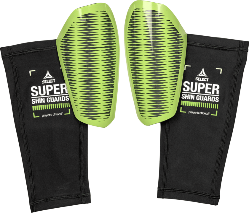Bilde av Select Shin Guard Super V25, leggskinn, unisex BLACK/GREEN