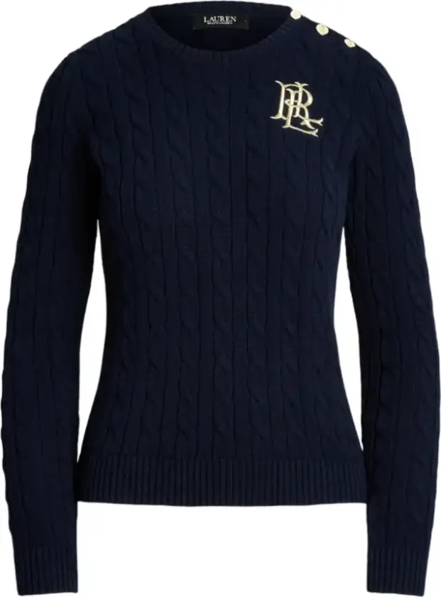 Dame, Strikkevarer, Blå, XS