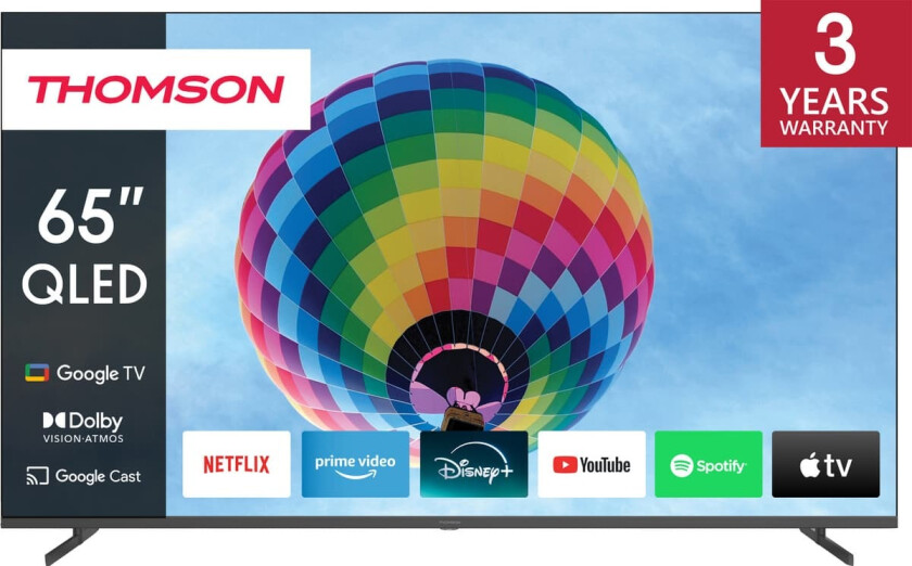 Google 65" QG4S14 4K QLED smart-TV (2024/sideføtter)
